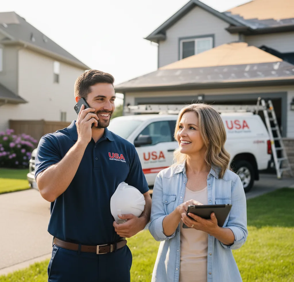 USA Roof Repair Experts customer support in Des Arc